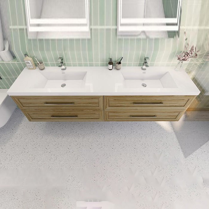 Eastpark Floating / Wall Mounted Bathroom Vanity with Acrylic Sink