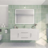 Eastpark Floating / Wall Mounted Bathroom Vanity with Acrylic Sink