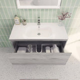 Aipo Floating / Wall Mounted Bathroom Vanity with Acrylic Sink