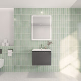 Aipo Floating / Wall Mounted Bathroom Vanity with Acrylic Sink