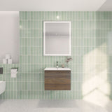 Aipo Floating / Wall Mounted Bathroom Vanity with Acrylic Sink