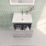 Aipo Floating / Wall Mounted Bathroom Vanity with Acrylic Sink