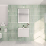 Aipo Floating / Wall Mounted Bathroom Vanity with Acrylic Sink