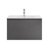 Aipo Floating / Wall Mounted Bathroom Vanity with Acrylic Sink