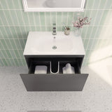 Aipo Floating / Wall Mounted Bathroom Vanity with Acrylic Sink