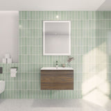 Aipo Floating / Wall Mounted Bathroom Vanity with Acrylic Sink