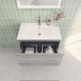 Aipo Floating / Wall Mounted Bathroom Vanity with Acrylic Sink