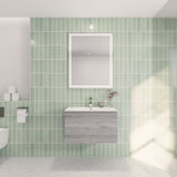 Aipo Floating / Wall Mounted Bathroom Vanity with Acrylic Sink