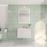 Aipo Floating / Wall Mounted Bathroom Vanity with Acrylic Sink