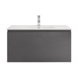 Aipo Floating / Wall Mounted Bathroom Vanity with Acrylic Sink