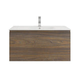 Aipo Floating / Wall Mounted Bathroom Vanity with Acrylic Sink