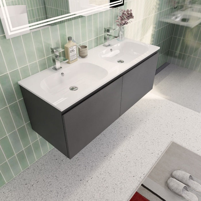 Aipo Floating / Wall Mounted Bathroom Vanity with Acrylic Sink