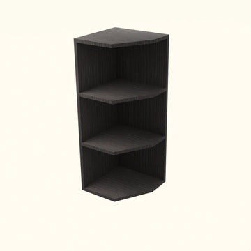 RTA - Brown Oak - End Wall Shelf Base Cabinets | 12"W x 42"H x 12"D