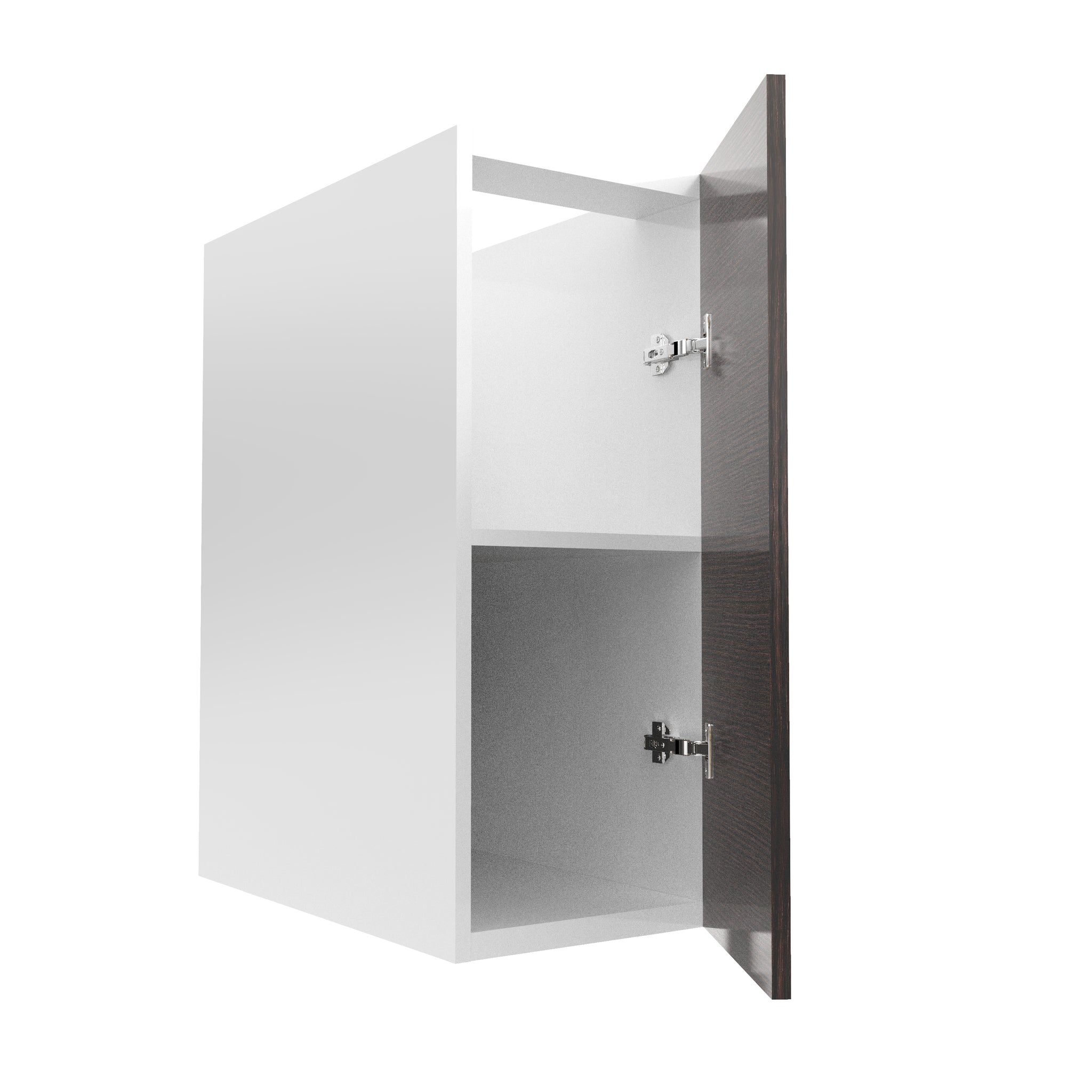 RTA - Brown Oak - Full Height Single Door Base Cabinets | 12"W x 30"H x 23.8"D