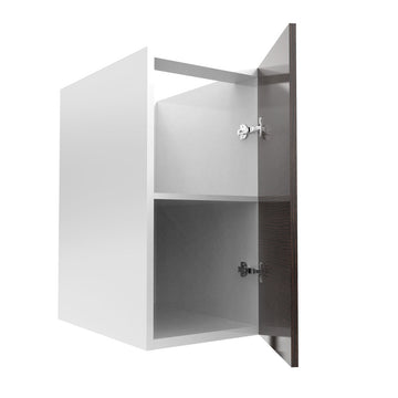 RTA - Brown Oak - Full Height Single Door Base Cabinets | 15"W x 30"H x 23.8"D