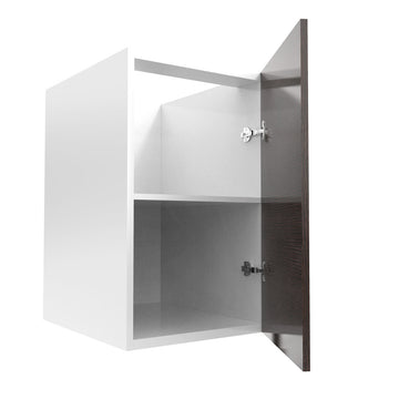 RTA - Brown Oak - Full Height Single Door Base Cabinets | 18"W x 30"H x 23.8"D