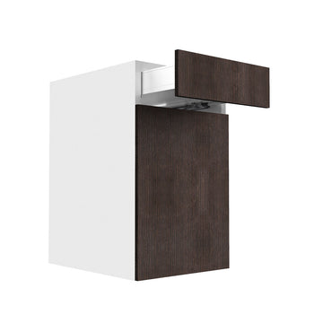 RTA - Brown Oak - Single Door Base Cabinets | 18"W x 30"H x 23.8"D