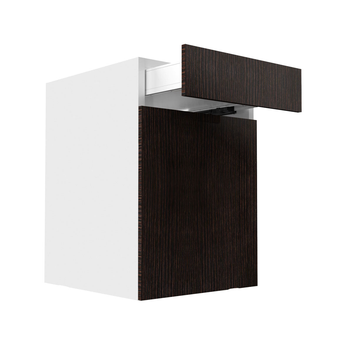 RTA - Brown Oak - Single Door Base Cabinets | 21"W x 30"H x 23.8"D