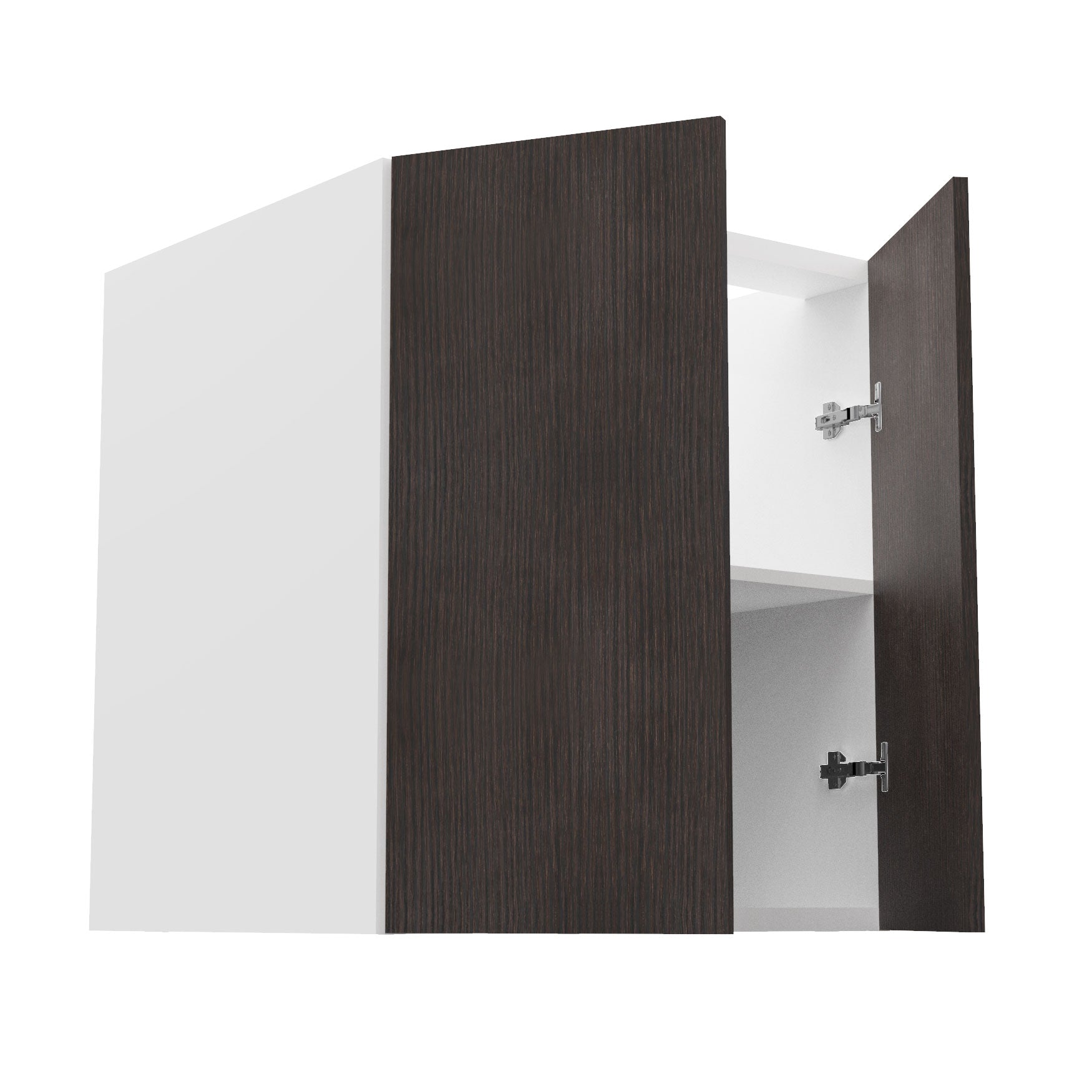 RTA - Brown Oak - Full Height Double Door Base Cabinets | 24"W x 30"H x 23.8"D