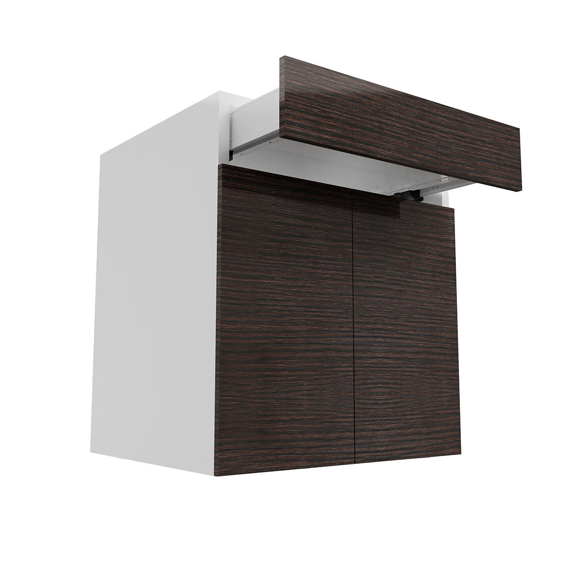 RTA - Brown Oak - Double Door Base Cabinets | 27"W x 30"H x 23.8"D