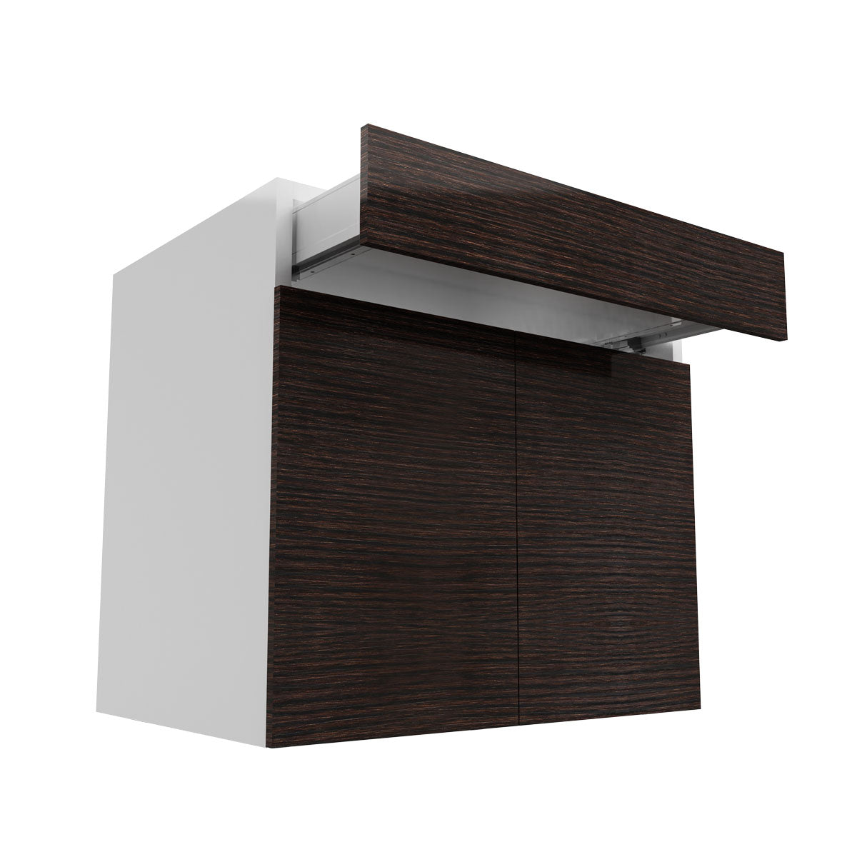 RTA - Brown Oak - Double Door Base Cabinets | 33"W x 30"H x 23.8"D