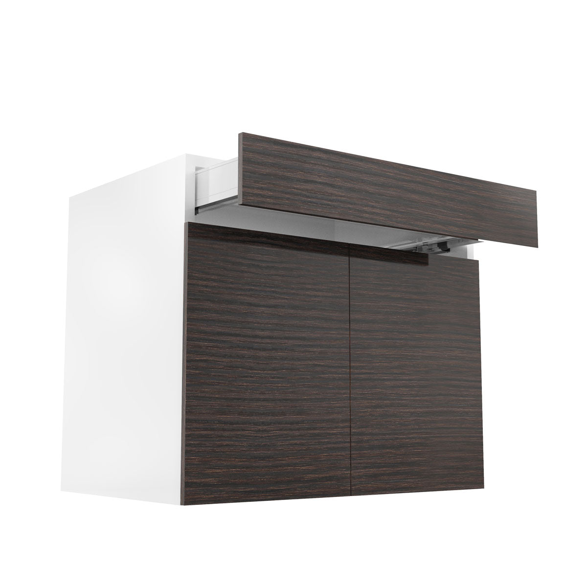 RTA - Brown Oak - Double Door Base Cabinets | 36"W x 30"H x 23.8"D