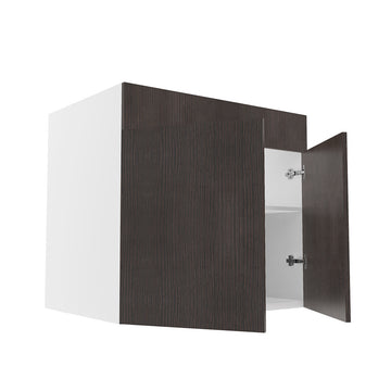 RTA - Brown Oak - Sink Base Cabinets | 33"W x 30"H x 23.8"D