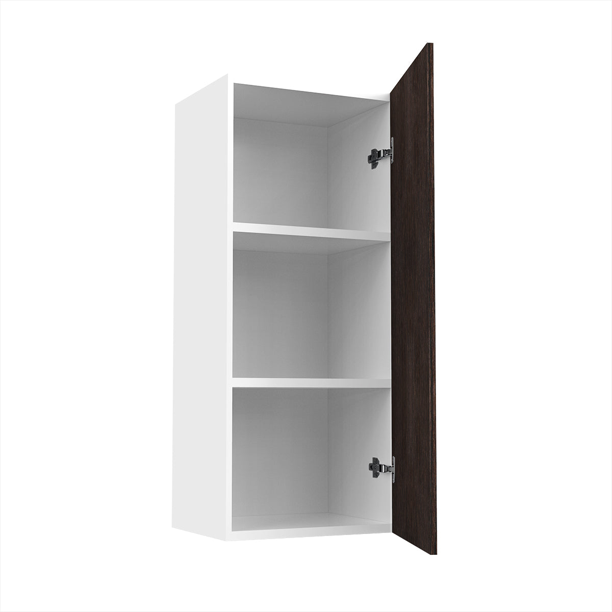 RTA - Brown Oak - Single Door Wall Cabinets | 15"W x 36"H x 12"D