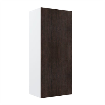 RTA - Brown Oak - Single Door Wall Cabinets | 18