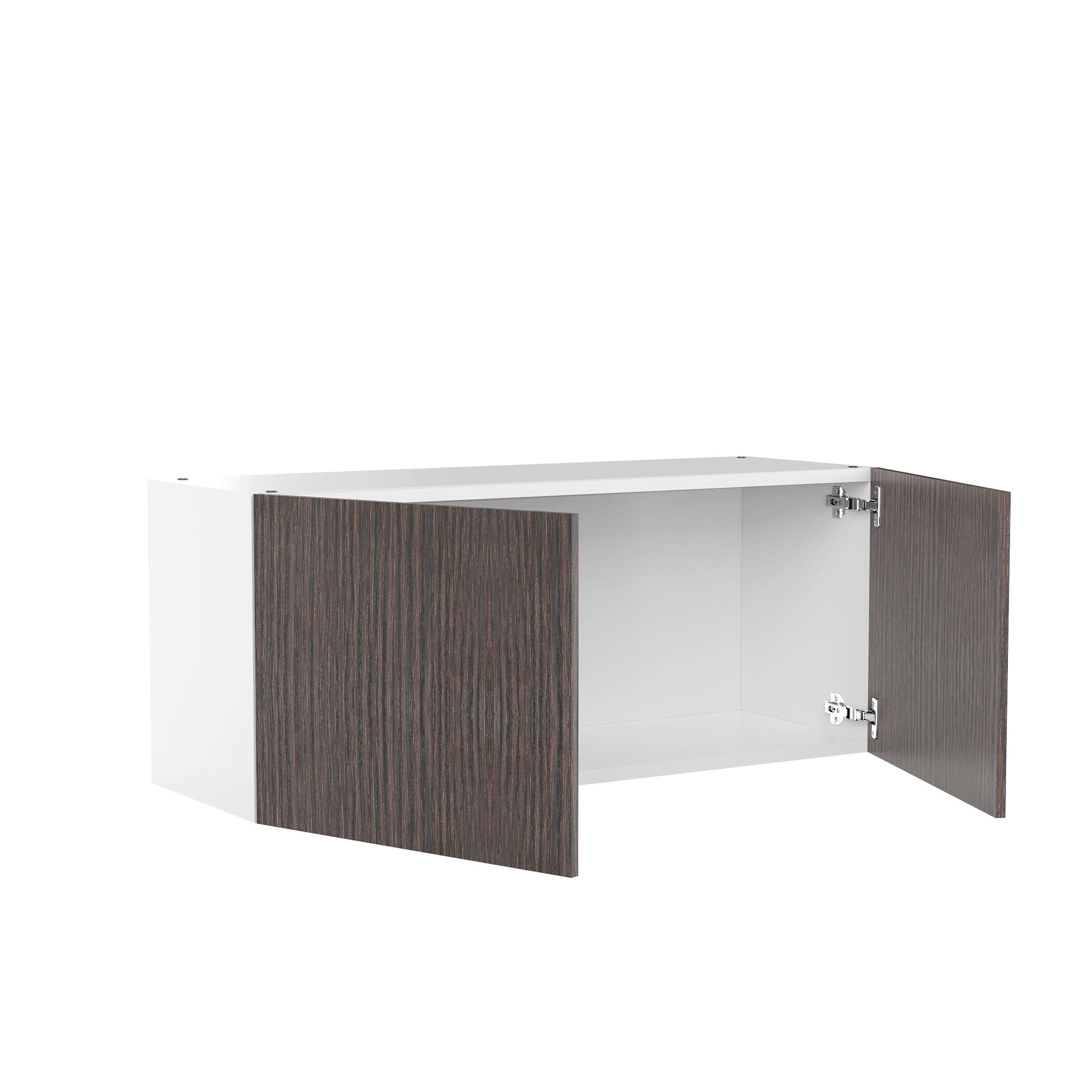 RTA - Brown Oak - Double Door Wall Cabinets | 36"W x 15"H x 12"D