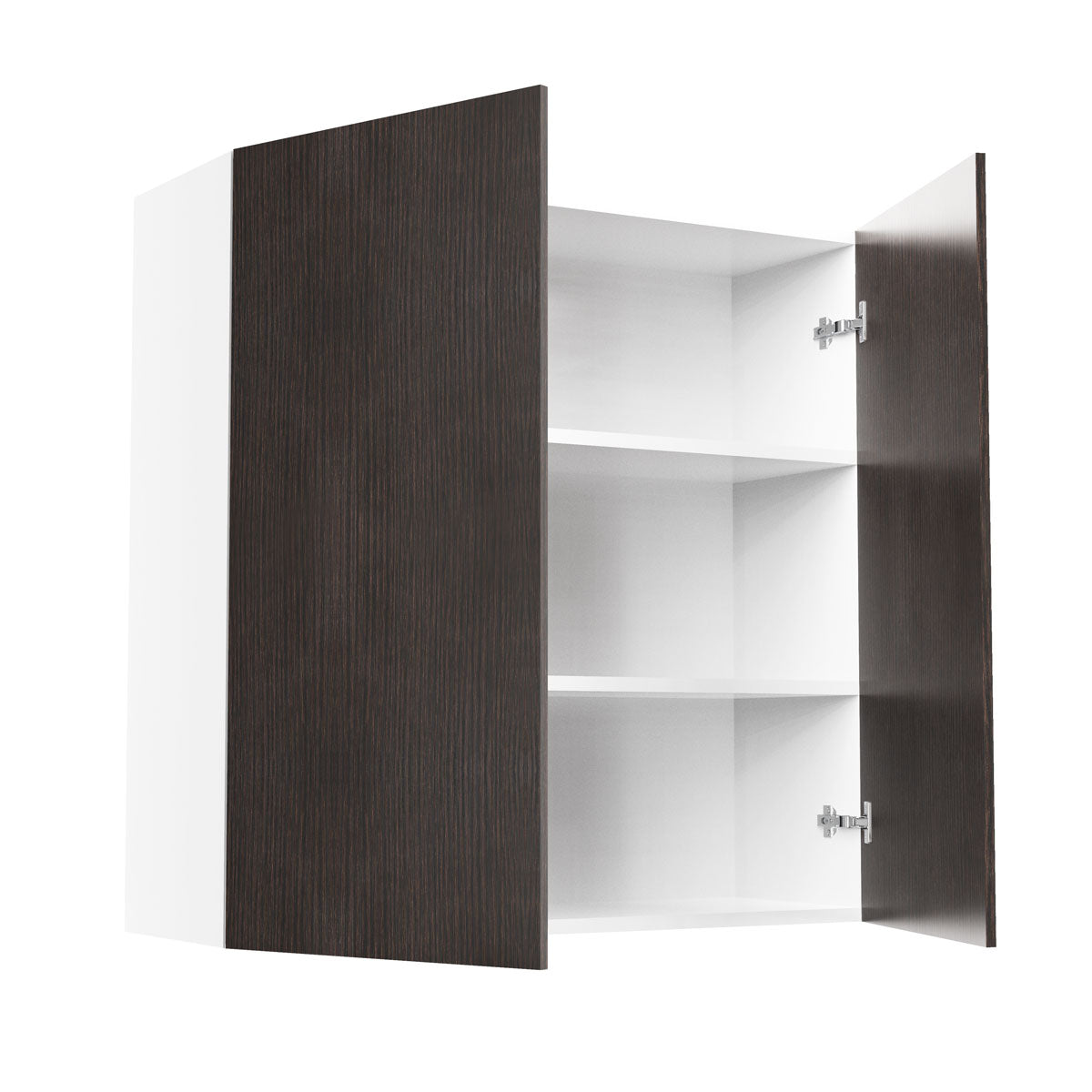 RTA - Brown Oak - Double Door Wall Cabinets | 36"W x 36"H x 12"D