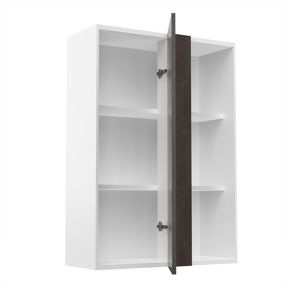 RTA - Brown Oak - Single Door Wall Cabinets | 30"W x 42"H x 12"D