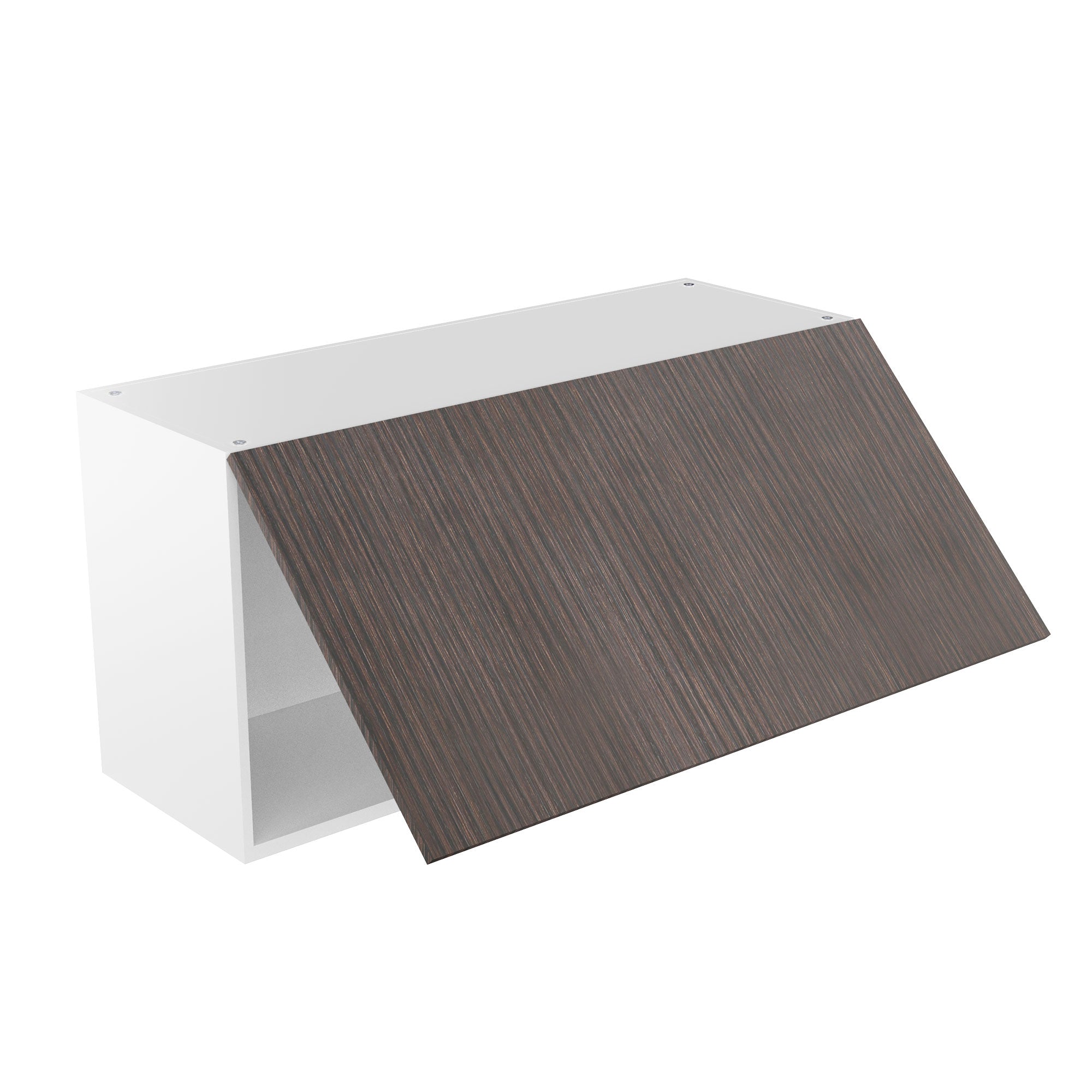 RTA - Brown Oak - Horizontal Door Wall Cabinets | 36"W x 18"H x 12"D