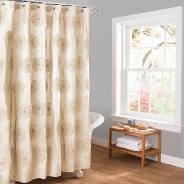 Samantha Ivory Shower Curtain