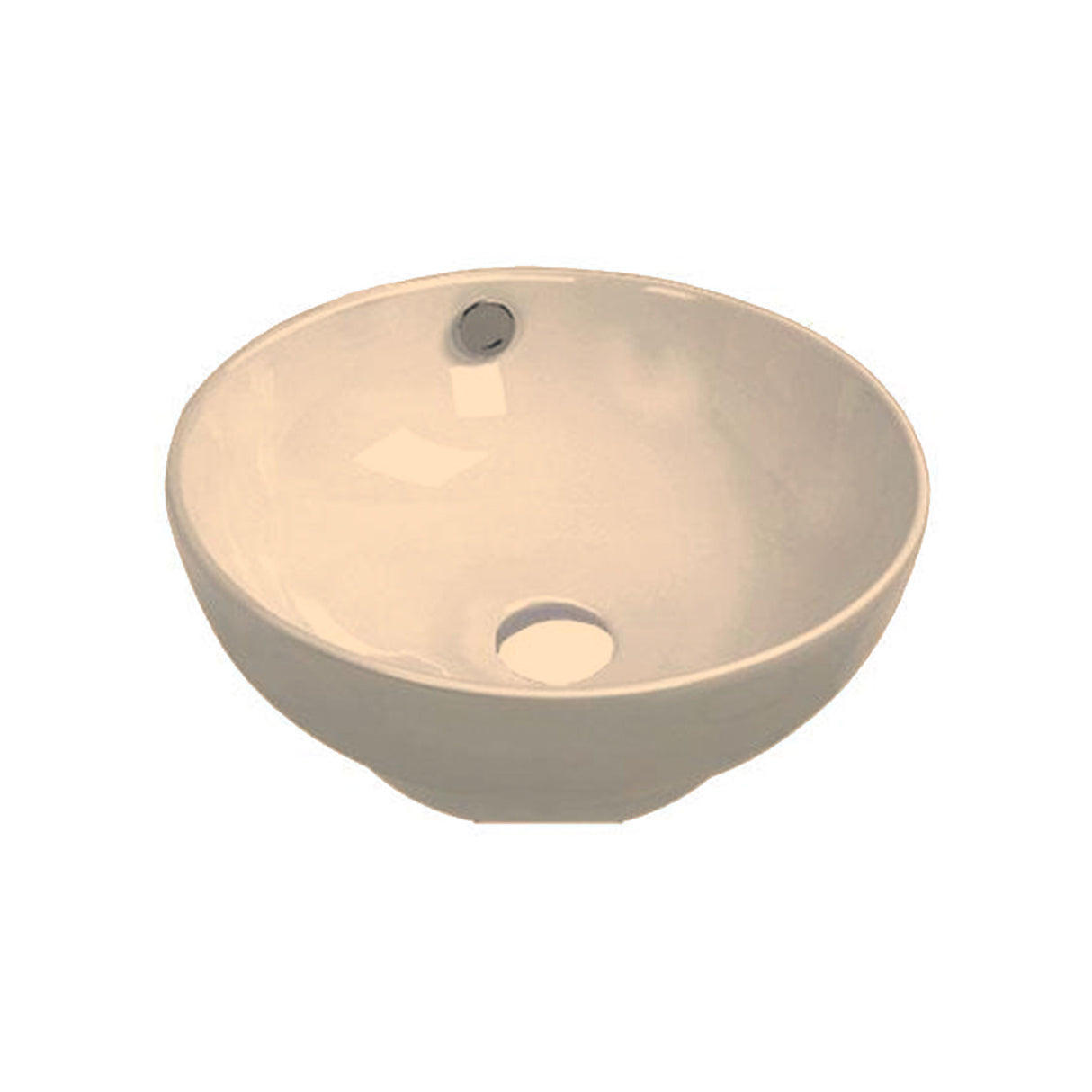 Vanity Fantasies "Mixer" Porcelain Round Shaped Vessel Sink