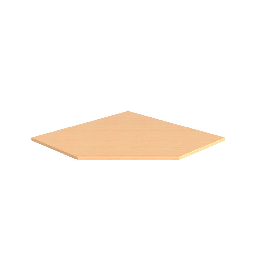 RTA - Elegant White - Diagonal Corner Sink Floor | 36"W x 34.5"H x 24"D