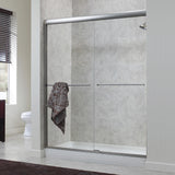 Semi-Framed Sliding Bypass Glass Shower Door - Cove