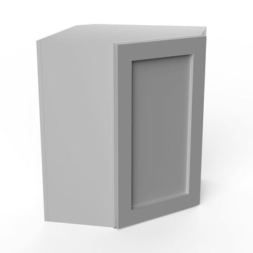 RTA - Elegant Dove - 18" High Corner Wall Cabinet | 24"W x 18"H x 12"D