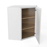 Park Avenue White - Corner Wall Cabinet | 24"W x 30"H x 12"D