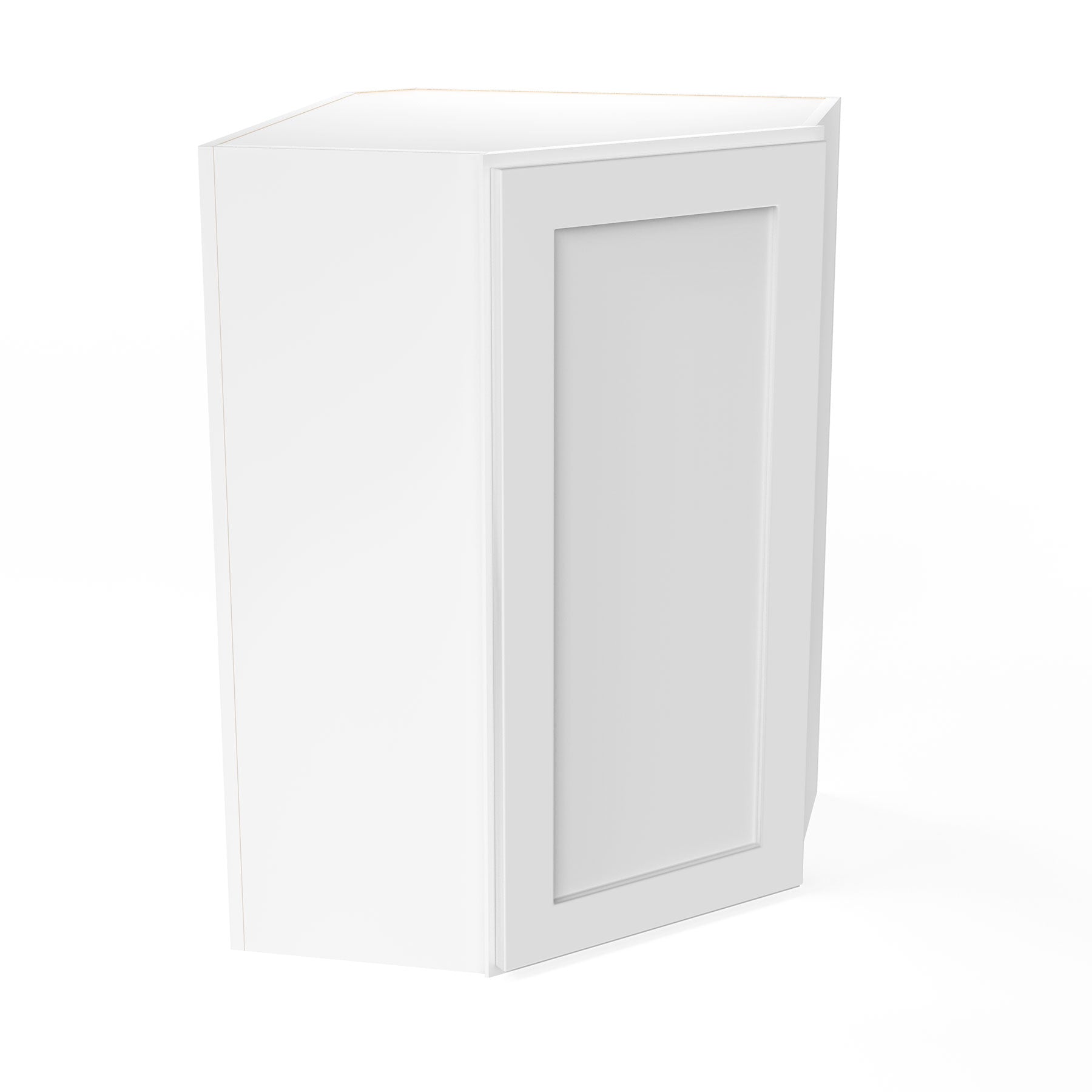 Elegant White - Corner Wall Cabinet | 24"W x 15"H x 12"D
