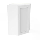 RTA - Elegant White - 36" High Diagonal Corner Wall Cabinet | 24"W x 36"H x 12"D