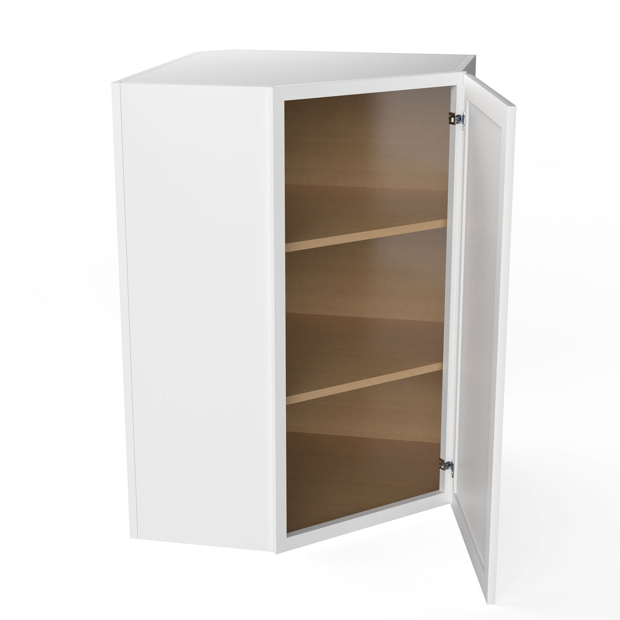 Park Avenue White - Corner Wall Cabinet | 24"W x 36"H x 12"D