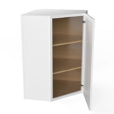 Park Avenue White - Corner Wall Cabinet | 24"W x 36"H x 12"D