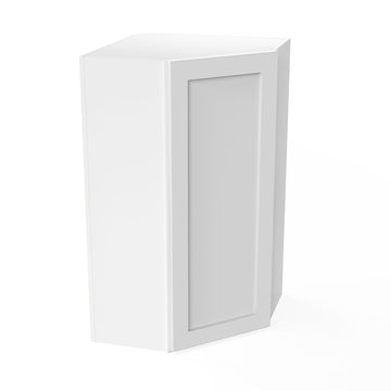 Elegant White - Corner Wall Cabinet | 24