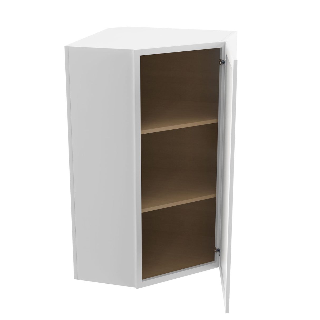 Park Avenue White - Corner Wall Cabinet | 24"W x 42"H x 12"D