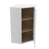Park Avenue White - Corner Wall Cabinet | 24"W x 42"H x 12"D