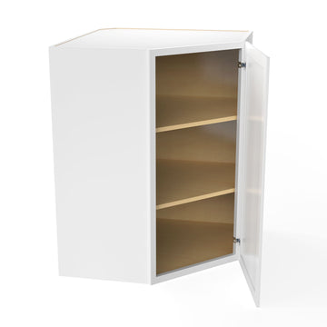 RTA - Fashion White - 36" High Diagonal Corner Wall Cabinet | 27"W x 36"H x 12"D