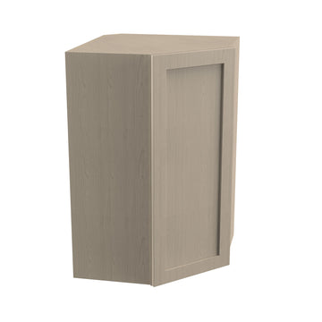 Diagonal Corner Wall Cabinet |Elegant Stone| 27W x 42H x 12D