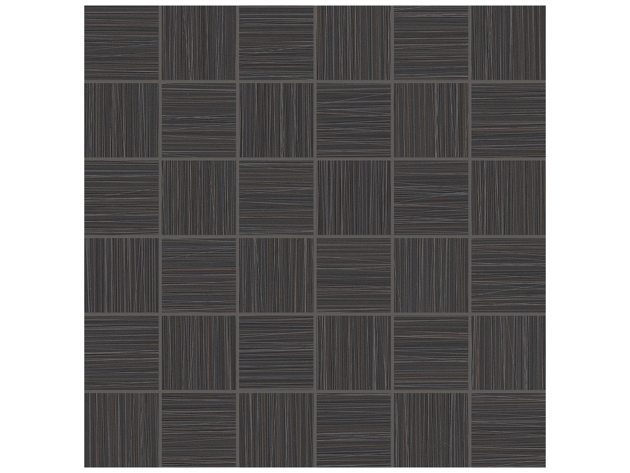 2 X 2 In Zera Annex Carbon Matte Color Body Porcelain Mosaic