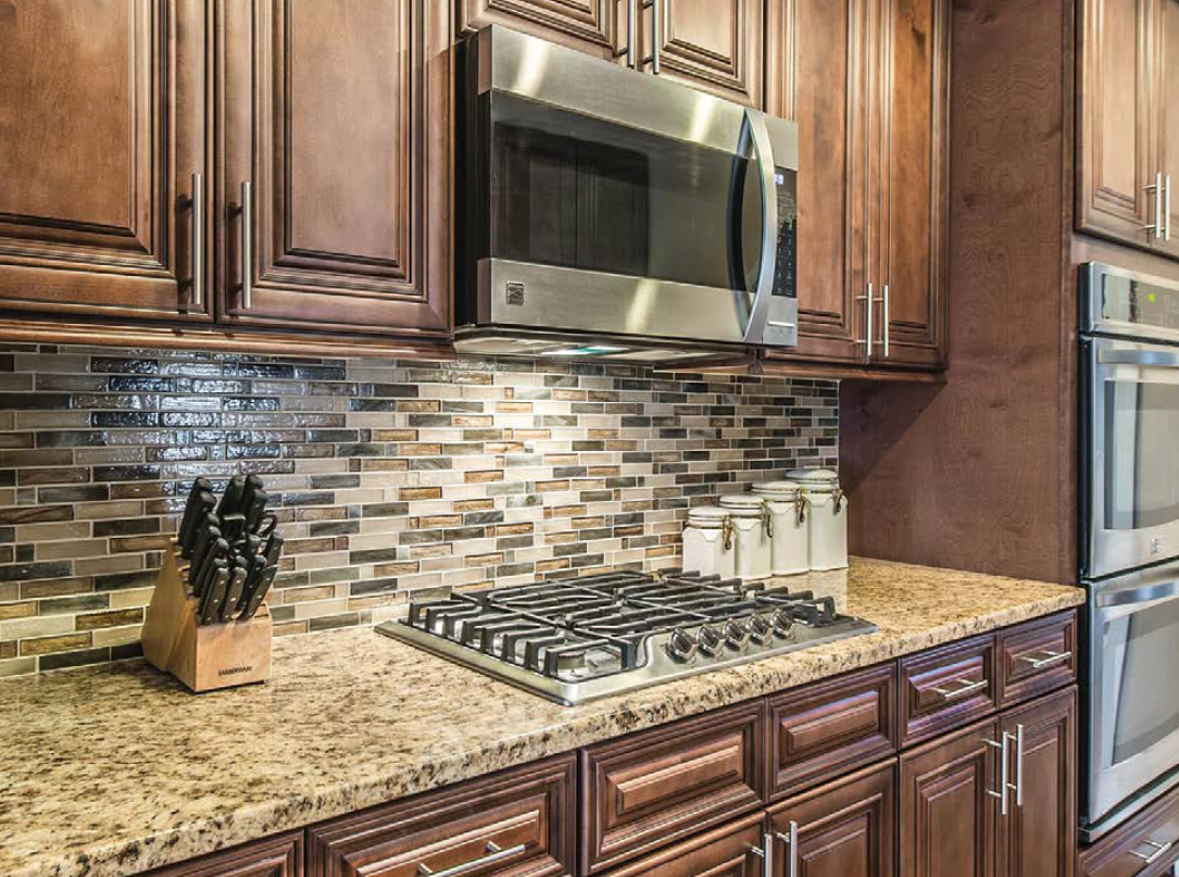 Wall Kitchen Cabinet - 36W x 18H x 12D - Charleston Saddle